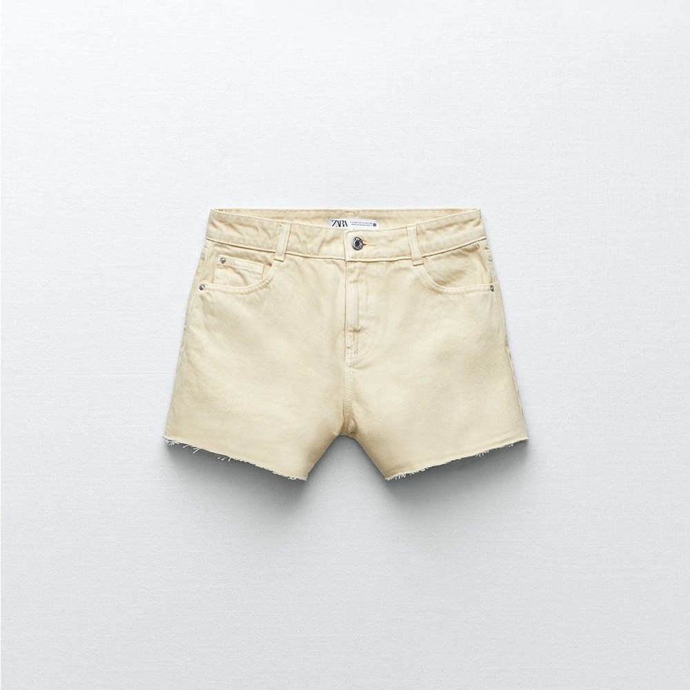 Zara tan shorts size 0